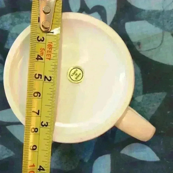 Vintage iris flower mugs, set of 4 made in Korea - Picture 7 of 7